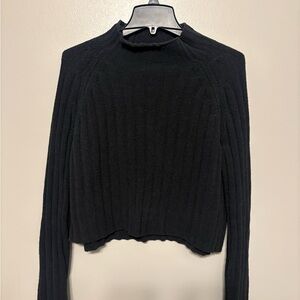 American Eagle Outfitters Charcoal Knit Cardigan